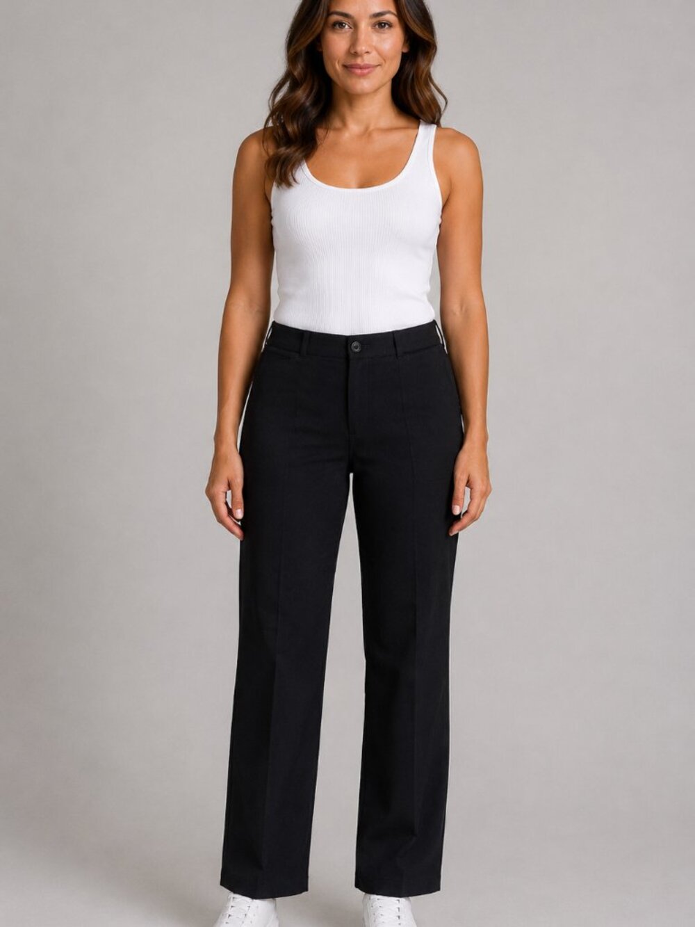 Dockers Women Continental Stretch Favorite Fit Black Pants Size 12 Long